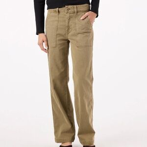 AMO Denim Easy Army Slouch Chino Pant Sz 27 NEW $288 <flawed>